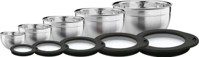Produktbild von RÖSLE Schüssel-Set 10-tlg. mit Frischhaltedeckeln aus Glas (Ø 12, 16, 20, 24, 28 cm)