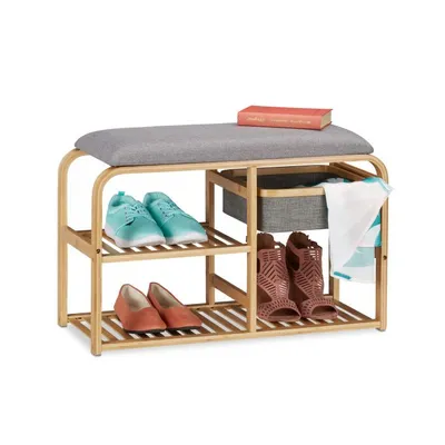 Obrázok produktu pre Lavica na topánky so sedadlom a úložným priestorom, RD0563