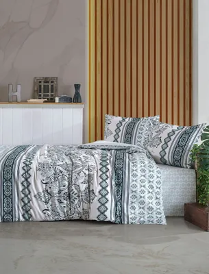 Produktbild von L'Essentiel Linge de Maison, Ligya, Ranforce Einzelbettbezug (DE), 100 % BAUMWOLLE RANFORCE, Weiß, 135 x 200 cm
