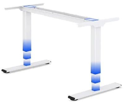 Immagine prodotto di Scrivania regolabile in altezza E5CW-Lite-EU, a due motori, senza piano, colore bianco
