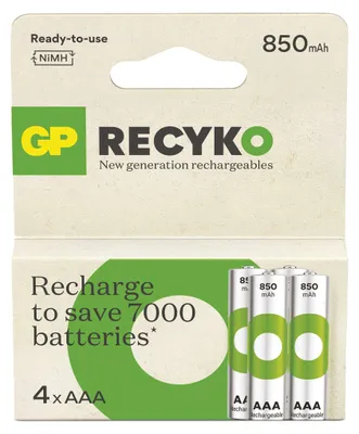 Nabíjecí baterie GP ReCyko 850 AAA (HR03), 4 ks