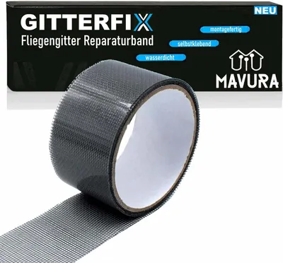 Produktbild von GITTERFIX Fliegengitter Reparaturband Insektenvorhang Reparatur Set wasserdicht