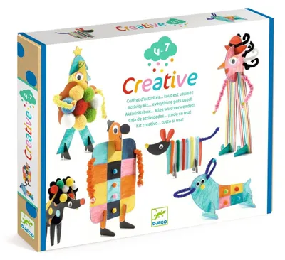 Productafbeelding van Creatieve set 3 grote vrienden en hun metgezellen, Djeco