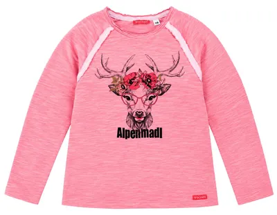 Produktbild von BONDI Mädchen Langarmshirt "Alpenstadl" 26088 | Rose Größe: 164