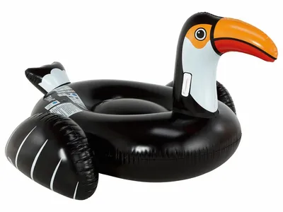 Produktbild von CRIVIT® Wassertier zum Relaxen und Sonnenbaden Luftmatratze Schwimmring aufblasbarer TUKAN NEU
