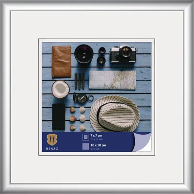 Obrázok produktu pre Plastový rám Henzo Napoli 10x10 cm strieborný