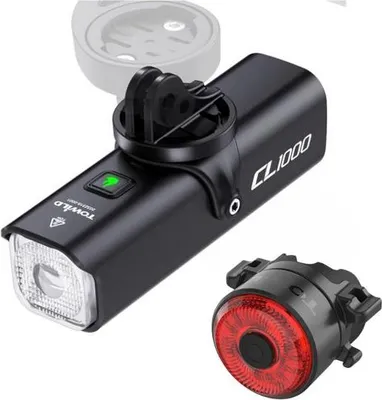 Immagine prodotto di Kit Towild: luce anteriore CL1000 + luce posteriore TL03