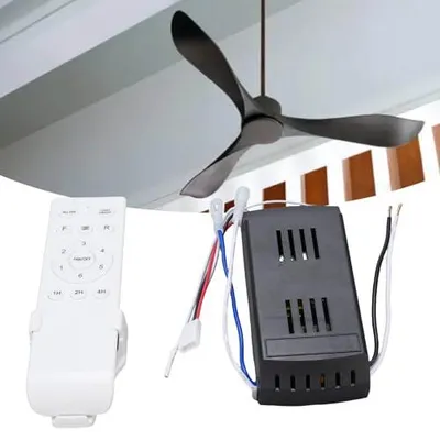 Obrázok produktu pre Sada diaľkového ovládania pre stropný ventilátor, bezdrôtová, univerzálna náhradná súprava