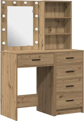 Obrázok produktu pre vidaXL Toaletný stolík 2 ks hnedý 50 x 41 x 135 cm Materiál na báze dreva