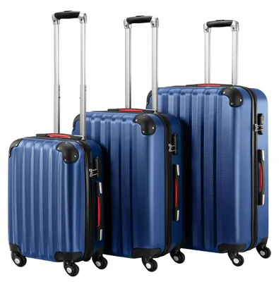Immagine prodotto di MADERA: Set di valigie da viaggio 3-in-1, colore blu navy