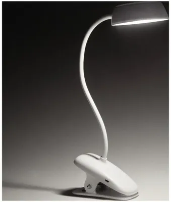 Produktbild von Philips Funktional Donutclip Schreibtischleuchte, Weiß, Metall, Schlafzimmer, Wohnzimmer, Büro, Modern, IP20, III