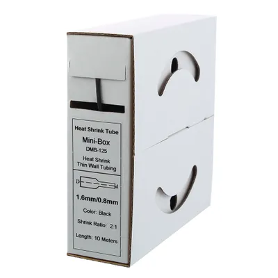 Immagine prodotto di tubo termorestringente da 10 m 1,6 mm>0,8 mm nero