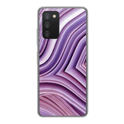 Produktbild von MuchoWow® Handyhülle Schutzhülle Hülle für Samsung Galaxy A53 5G Naturstein - Nahaufnahme - Weiß Silikon Softcase Handy Hülle - Schutzabdeckung