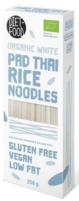 MAKARON (RYŻOWY) NOODLE PAD THAI BEZGLUTENOWY BIO 250 g - DIET-FOOD