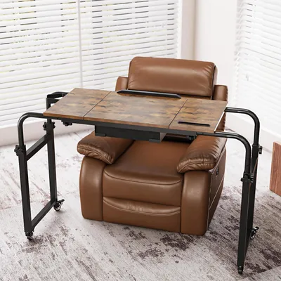 Image de Solidchoice - Table de lit réglable sur roulettes, idéale pour une utilisation à domicile et à l'hôpital