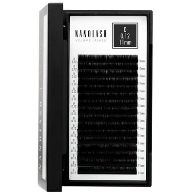 Image de Extensions de cils volume Nanolash - 0.12 D curl 11mm