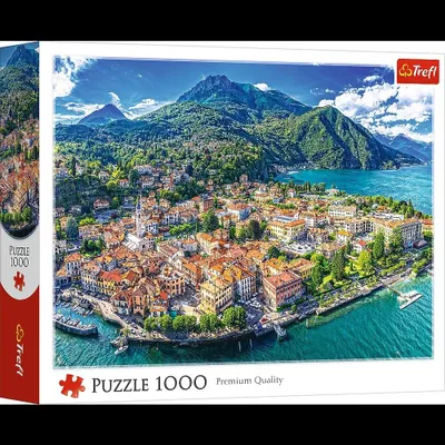 Productafbeelding van Puzzel van 1000 stukjes: Menaggio aan het Comomeer – TREFL
