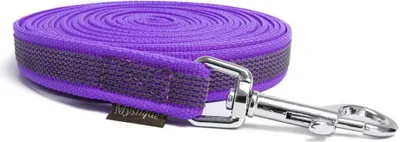 Produktbild von Mystique® Gummierte Schleppleine 20mm mit Handschlaufe Standard Karabiner lila 7,5m