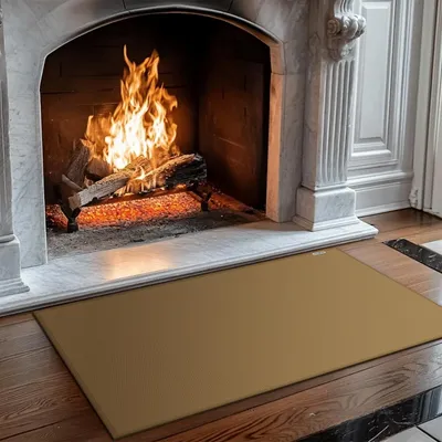 Image de Tapis ignifuges pour cheminées, dimensions 122 x 71 cm, tapis de cheminée