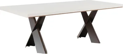 Produktbild von Esszimmer Esstisch Tisch Metall Stil Modern Design Möbel Luxus neu Weiß