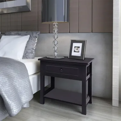 Obrázok produktu pre vidaXL Nočný stolík Wood Black