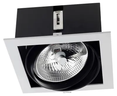 Imagen del producto de Foco empotrable Multidir One LED de 180 mm, aro de 100W, color gris, grado de protección IP23