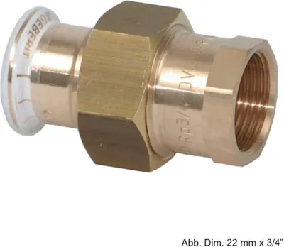 Zdjęcie produktu dla Geberit 65487, Przyłącze węża, 1 1/2", Miedź