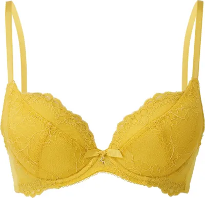 Obrázek produktu pro Krajková push-up podprsenka Gossard Spicy Mustard 75 I