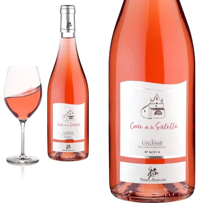 Produktbild von 6er Karton Collioure Rosé Cuvée de la SALETTE von Terres des Templiers - Roséwein
