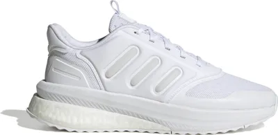 A white Adidas shoe is shown against a white background.