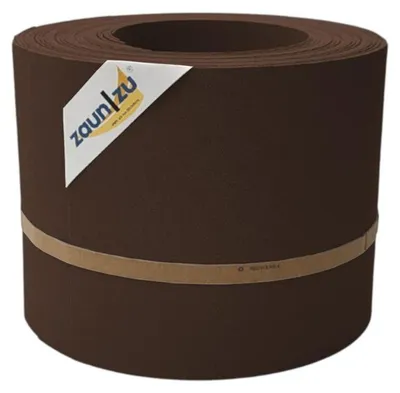 Produktbild von Sichtschutzstreifen zaun|zu PREMIUM 10x Einzelstreifen 2,55m für Doppelstabzaun Braun,10x 2,55m