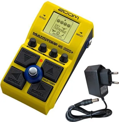 Produktbild von Zoom Effektgerät MS-200D+ MultiStomp Pedal für Gitarre mit Netzteil