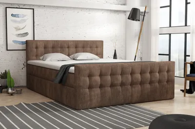 Produktbild von FEDVE Boxspringbett Schlafzimmerbett PUMIKAS LUX mit 2 Bettkasten, Doppelbett mit Bonell-Matratze und Topper 180x200