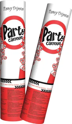 Produktbild von Konfetti Kanone Party Shooter Verkehrszeichen 70 Jahre (2 Stück) Größe: ohne Attribut