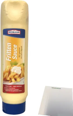 Produktbild von Homann Fritten Sauce feinwürzig und leicht mit 34% Rapsöl (875ml) + usy Block