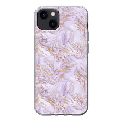 Produktbild von MuchoWow® Handyhülle Schutzhülle Hülle für iPhone 13 Abstrakt - Marmor - Gold - Muster Silikon Softcase Handy Hülle - Karteninhaber