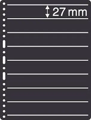 Produktbild von PRINZ Einsteckblätter 6768 Prinz-System 8 Fächer je 27 mm Höhe schwarz