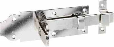 Zdjęcie produktu dla Alberts 116927 Śruba blokująca, prosta, z płaskim uchwytem i stałą pętlą, stal nierdzewna, płytka 140 x 52 mm