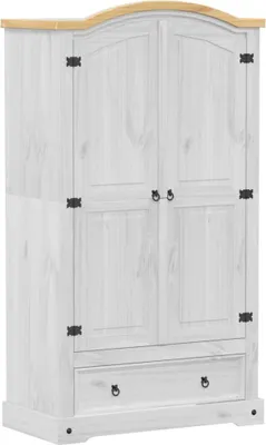 Immagine prodotto di vidaXL Armadio  Bianco 102x52x186 cm in legno di pino massiccio