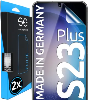 Produktbild von Smart Engineered SE0-F0101-0387-23-2-M, Samsung, Galaxy S23 Plus, Schmutzabweisend, Kratzresistent, Transparent, 2 Stück(e)