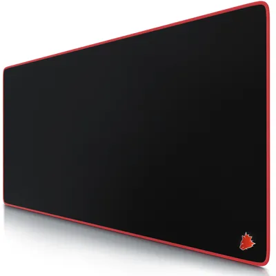 Imagen del producto de Alfombrilla para ratón Titanwolf Gaming XXL, 900 x 400 x 3 mm, base para escritorio, lavable, base antideslizante, velocidad y precisión, diseño en color rojo