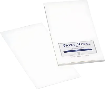 Produktbild von Karten 20 Stück DL Paper Royal weiß Gerippt