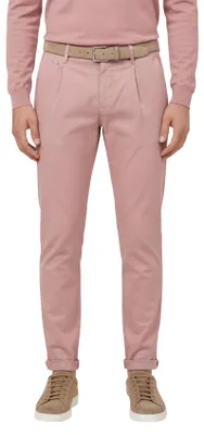 Produktbild von Chino Alberto rosa, einfarbig, Jeans-Look, normale Passform, Umschlag