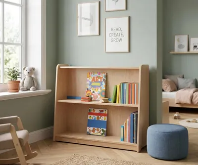 Image de Étagère pour livres pour enfants, avec trois niveaux, pour une organisation claire et simple