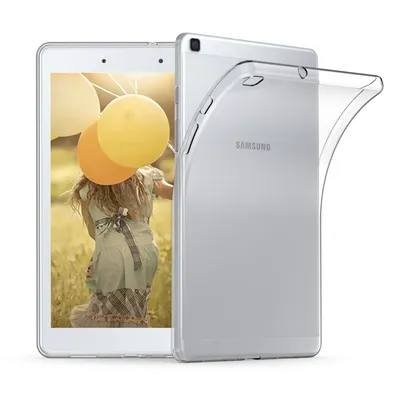 Produktbild von kwmobile Hülle kompatibel mit Samsung Galaxy Tab A 8.0 (2019) Hülle - weiches TPU Silikon Case transparent - Tablet Cover Transparent