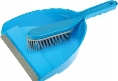 Zdjęcie produktu dla Zmiotka i szufelka z gumką Smart Cleaning RAVI – zestaw do sprzątania