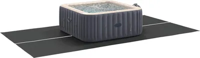 Produktbild von Bodenfolie für Pools Schwarz 420 x 220 x 0,1 cm Vliesstoff