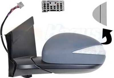 Produktbild von VAN WEZEL 2580817 Außenspiegel Seitenspiegel Links für HONDA CIVIC VIII Hatchback (FN, FK) Asphärisch Beheizt Grundiert