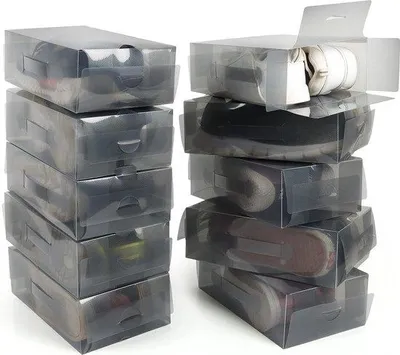 Produktbild von Famanu Schuhboxen Set 10 Stück - Grau
