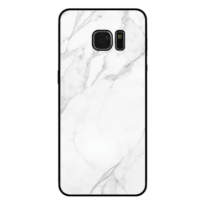 Produktbild von Smartphonica Handytasche für Samsung Galaxy S7 Edge mit Marmordruck - TPU Rückseitenschutzhülle Marmordesign - Weiß